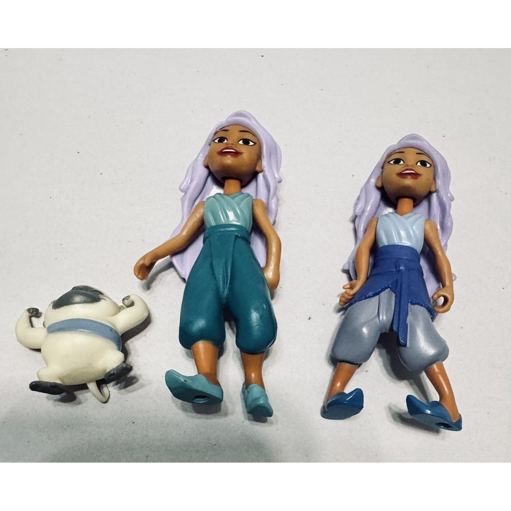 Disney Raya and the Last Dragon Figures Lot Sisu Human Dolls Ongi Hasbro 3in